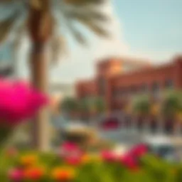 Vibrant school campus in Damac Hills 2