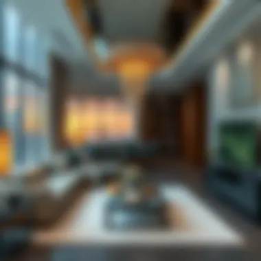 Inside Emerald Residence: Stylish Living Spaces Luxurious interior of a living space in Emerald Residence