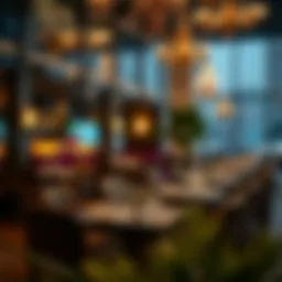 Elegant dining setup at Emerald Restaurant