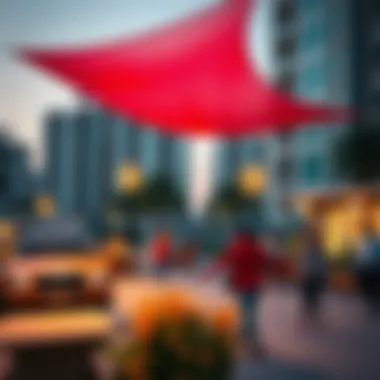 Community facility with families enjoying