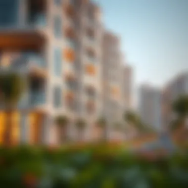 Modern architecture in a residential area