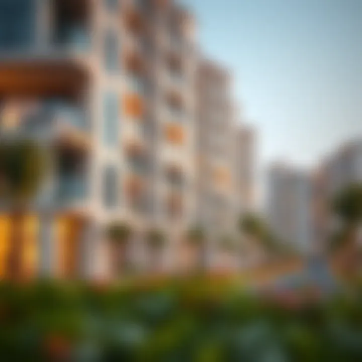 Modern architecture in a residential area