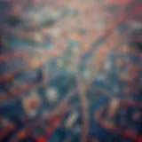 Aerial view showcasing the 611 Road's expansive network