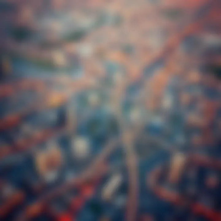 Aerial Overview of 611 Road in Dubai Aerial view showcasing the 611 Road's expansive network