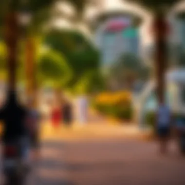 Vibrant community life in Al Aweer's parks and recreational areas.