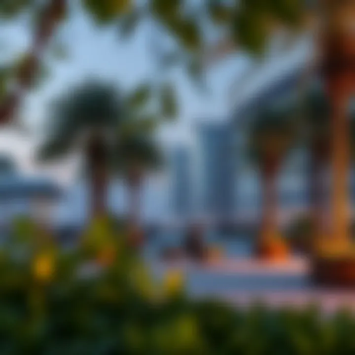 Community Gathering Space in Al Barsha Second Park Community gathering area in Al Barsha Second Park with seating and greenery