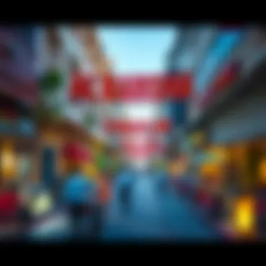 Al Barsha Street Life Vibrant street life in Al Barsha with cafes and shops