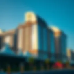A striking view of Al Furjan's modern architecture against a clear blue sky