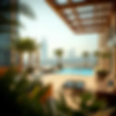 Amenities at Al Hawai Residence Luxurious amenities at Al Hawai Residence, including the swimming pool and lounge areas.