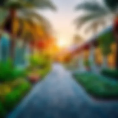 A serene outdoor area that integrates nature with the health center