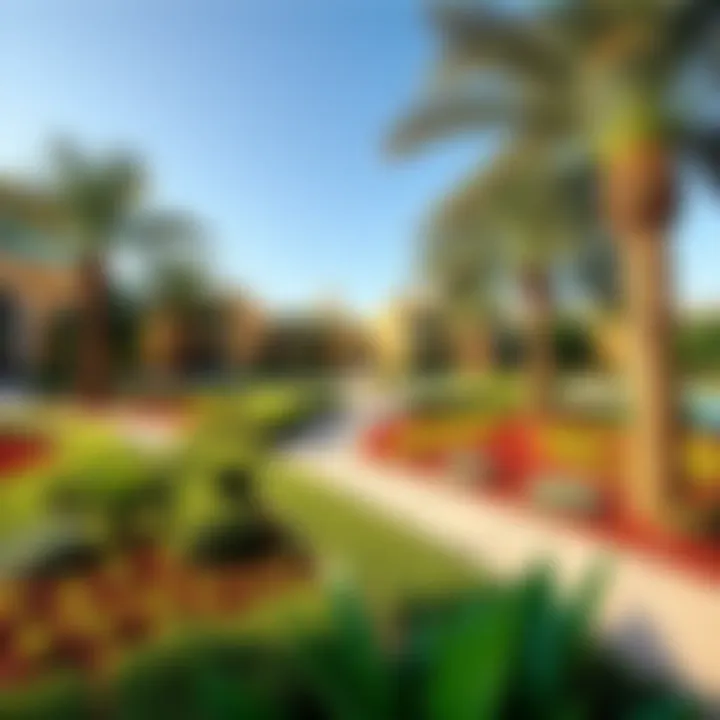 Landscaping in Al Madina Silicon Oasis Beautiful landscaping and green spaces within Al Madina Silicon Oasis promoting a harmonious lifestyle