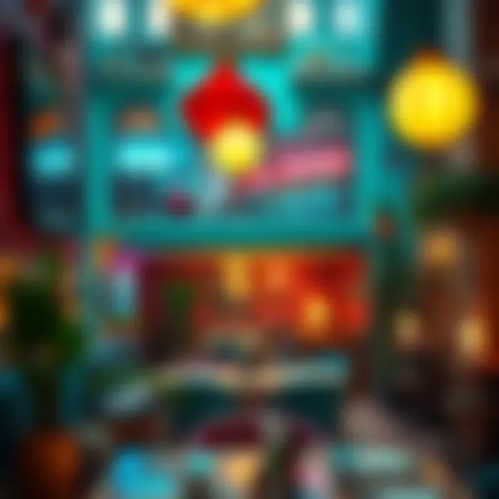 Vibrant Ambiance at Al Marsa Cafeteria A cozy corner of Al Marsa Cafeteria showcasing vibrant decor and inviting ambiance