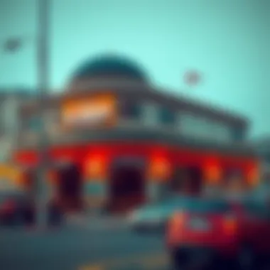 Architectural Elegance of Al Marsa An exterior shot of Al Marsa Cafeteria reflecting the architectural style of Dubai