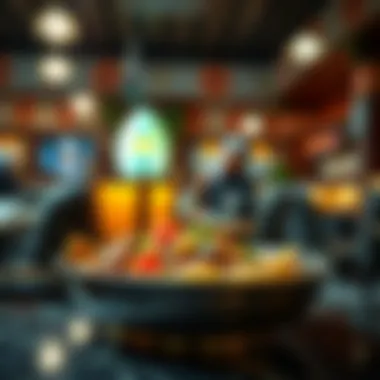 Culinary Artistry at Al Marsa A close-up shot of a traditional dish beautifully presented at Al Marsa Cafeteria