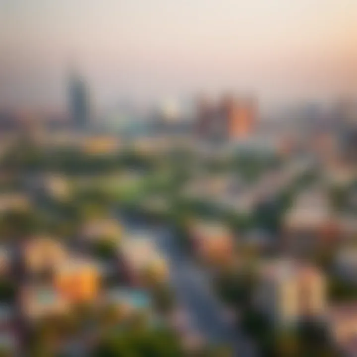 Panoramic View of Al Nasr A panoramic view of Al Nasr showcasing its vibrant skyline and greenery.