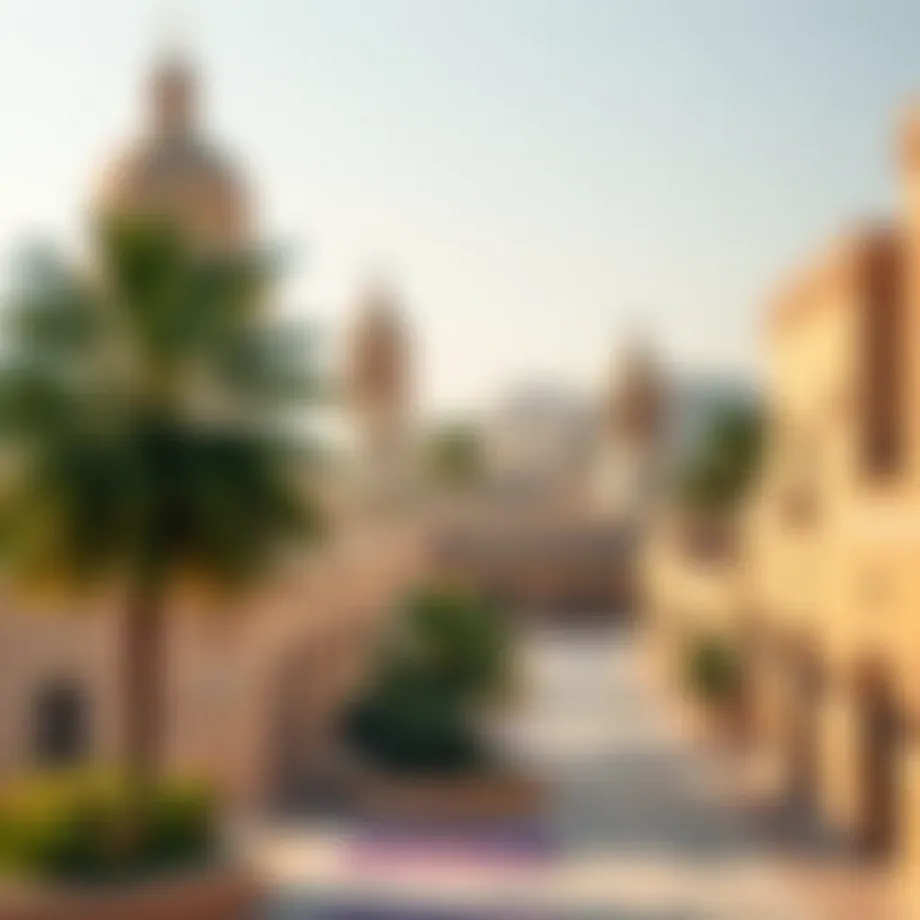 A panoramic view of Al Quasais showcasing its unique architectural style