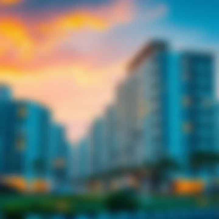 Modern residential buildings representing real estate opportunities