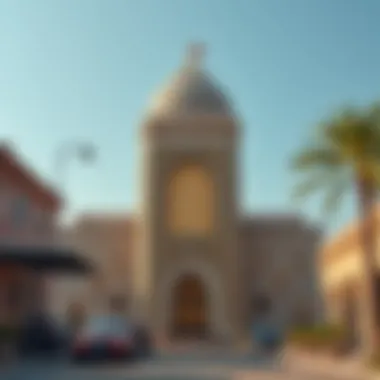 Cultural Landmark in Al Qusais Cultural landmark in Al Qusais with intricate design