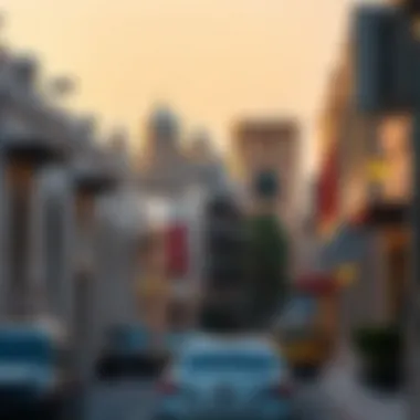 Vibrant Street View of Al Qusais Vibrant street view of Al Qusais showcasing local architecture