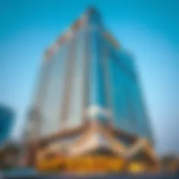 Stunning facade of Al Waleed Building reflecting modern design