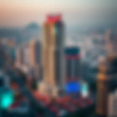 Surrounding urban landscape highlighting Al Waleed Building's prominence