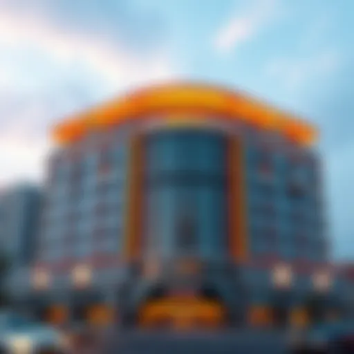 Architectural Design of Al Yousuf Building The striking facade of Al Yousuf Building showcasing modern architectural design.