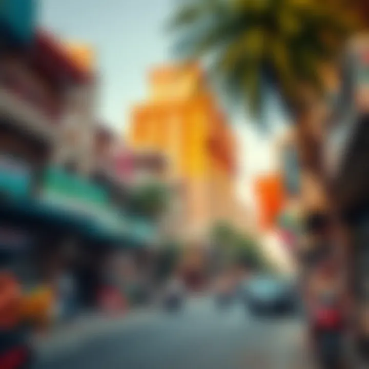 Neighborhood Dynamics Around Al Yousuf Building The vibrant neighborhood surrounding Al Yousuf Building reflecting Dubai's cultural diversity.