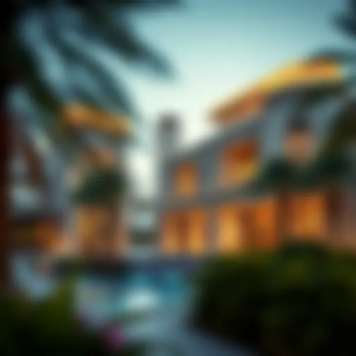 Luxurious Villa Architecture Luxurious villa architecture on Palm Jumeirah