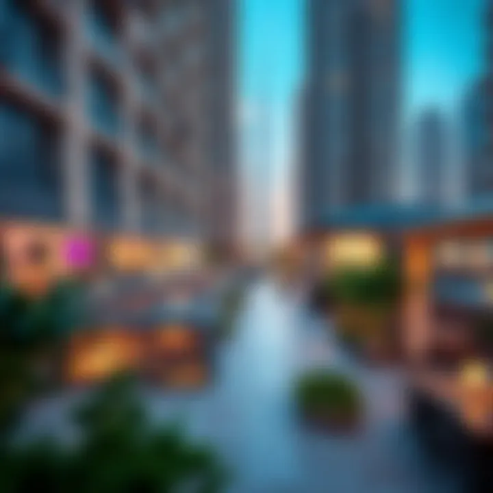 Community spaces surrounding Lilian Tower enhancing urban life