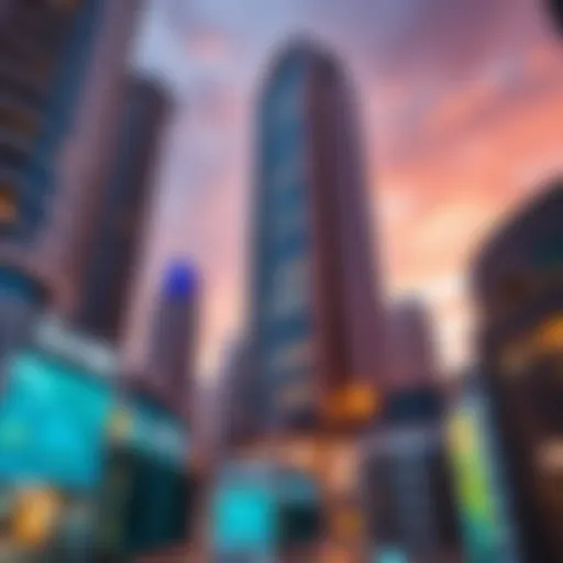 Architectural details of Artesia Tower showcasing its modern design