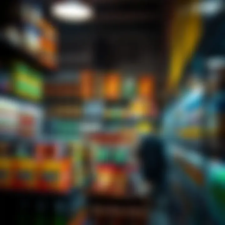 Inside Choithrams with diverse product offerings displayed on shelves