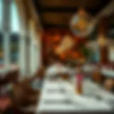 Elegant dining setup at a Meadows Souk restaurant