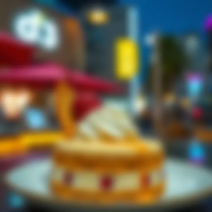 Culinary Creativity in D3 Desserts A delightful dessert from a unique D3 eatery, highlighting culinary creativity