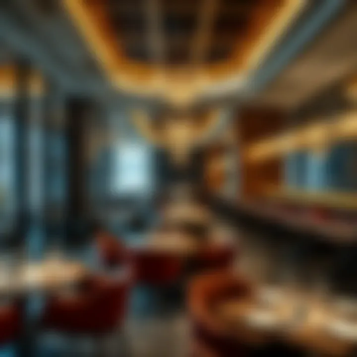 Contemporary Dining Experience in D3 An elegant modern restaurant interior in the D3 area, reflecting contemporary design