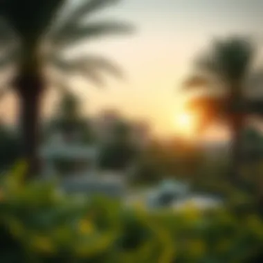 Lush green spaces in the community