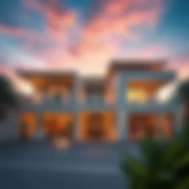 Luxurious villa in Damac Hills, highlighting modern architecture and design