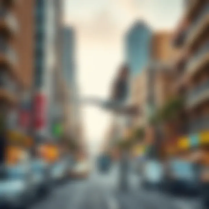 Integration of Deira Falcon in Dubai's Urban Fabric Urban landscape showcasing the integration of Deira Falcon in Dubai