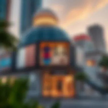 Art gallery showcasing contemporary artworks in DIFC