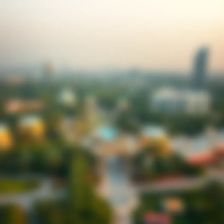 Aerial View of Discovery Garden Aerial view of Discovery Garden showcasing its landscape