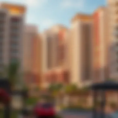 Unique architectural design of residential buildings in Discovery Gardens