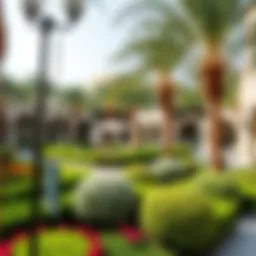 Lush greenery and landscaped gardens in Discovery Gardens