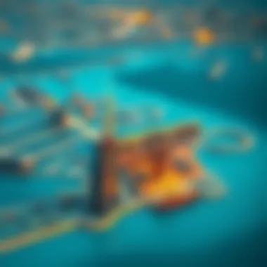 Map highlighting the strategic location of Dubai Harbour Marina