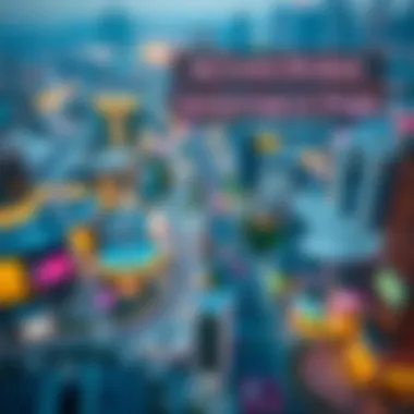 Infographic depicting the accessibility routes to Dubai Investment Park