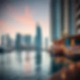 Dubai Marina: Where Water Meets Luxury A stunning view of Dubai Marina reflecting the skyline