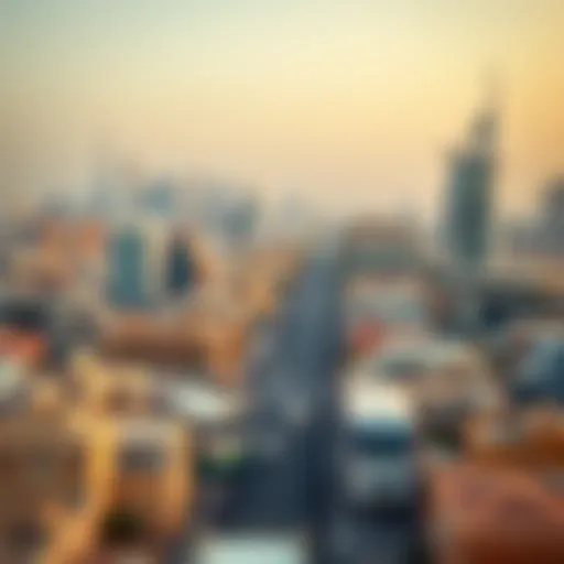 Dubai Skyline Overview A skyline view of Dubai's vibrant neighborhoods