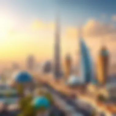 Iconic Landmarks of DubaiLand Iconic landmarks within DubaiLand highlighting architectural marvels