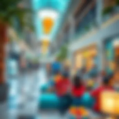 Community space within Emirates Hills Mall fostering engagement