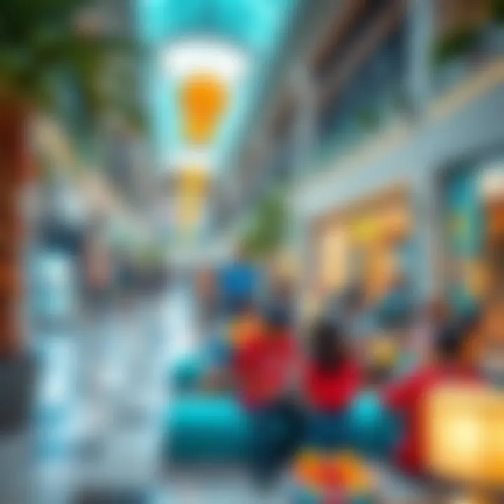 Community space within Emirates Hills Mall fostering engagement