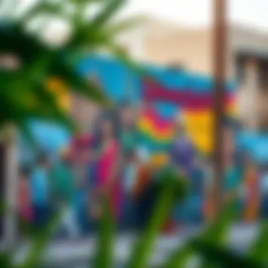 Celebrating Diversity: A Mural in Garhoud Cultural mural reflecting the diversity of Garhoud's community