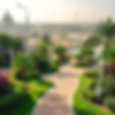 Lush Landscaping and Serene Paths Lush landscaping and serene walking paths enhancing community atmosphere